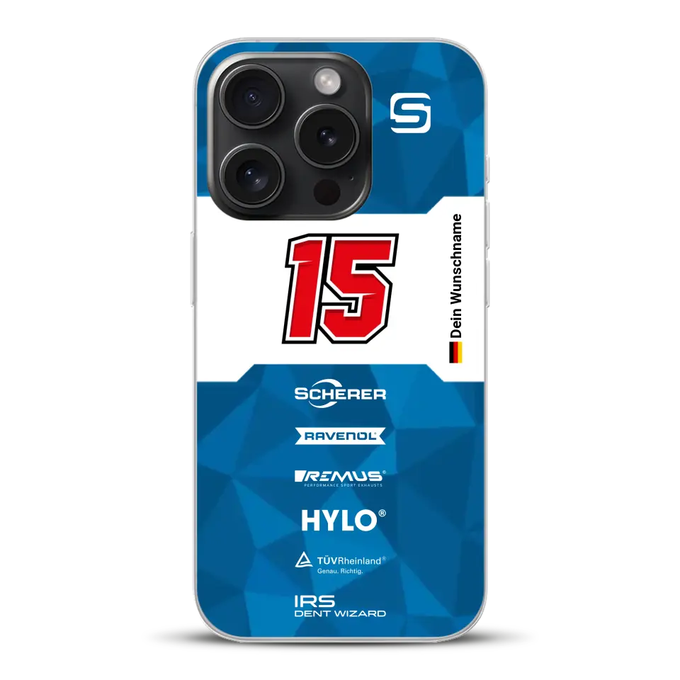 Scherer Sport PHX #15 24h Nürburgring 2024 Livery - Custodia per cellulare personalizzata per iPhone