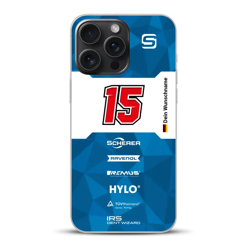 Scherer Sport PHX #15 24h Nürburgring 2024 Livery - Custodia per cellulare personalizzata per iPhone