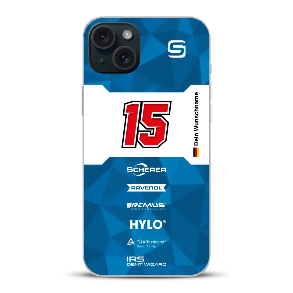 Scherer Sport PHX #15 24h Nürburgring 2024 Livery - Custodia per cellulare personalizzata per iPhone