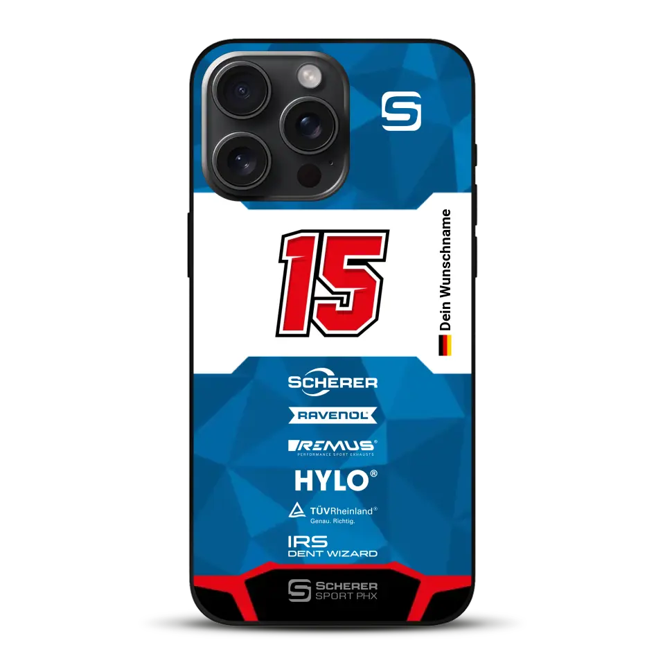 Scherer Sport PHX #15 24h Nürburgring 2024 Livery - Custodia per cellulare personalizzata per iPhone