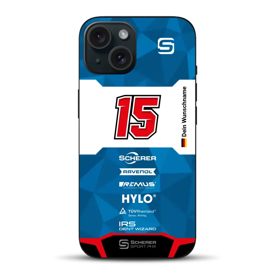 Scherer Sport PHX #15 24h Nürburgring 2024 Livery - Custodia per cellulare personalizzata per iPhone