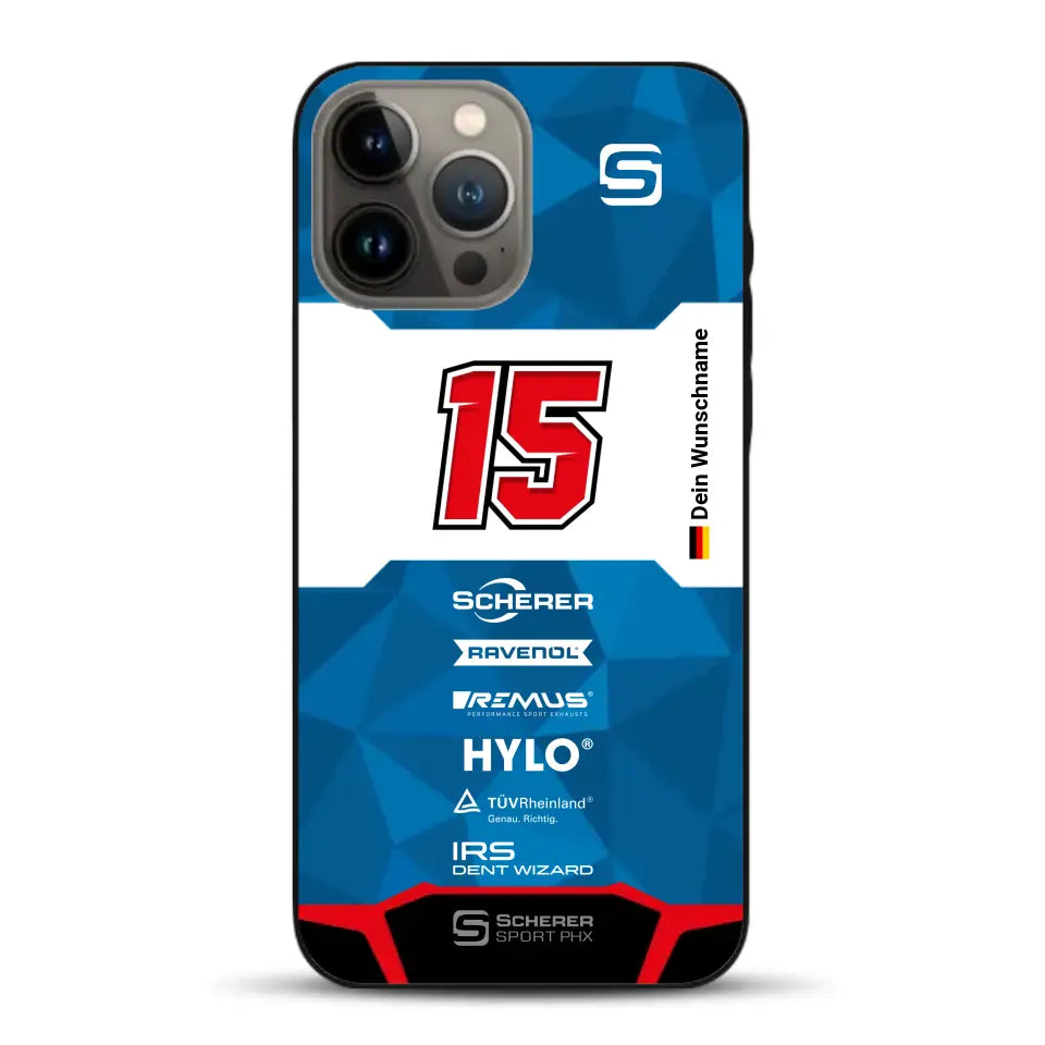 Scherer Sport PHX #15 24h Nürburgring 2024 Livery - Custodia per cellulare personalizzata per iPhone