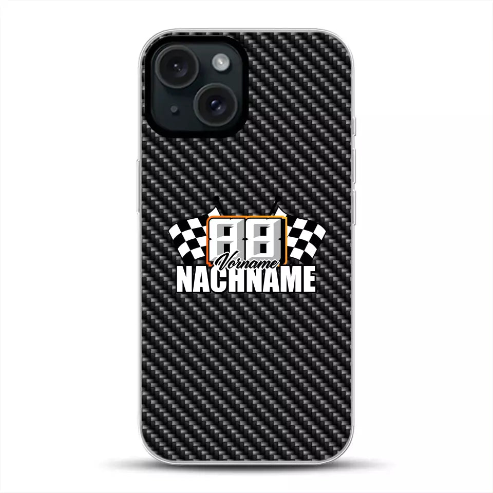 Carbon style #1 - Custom phone case for iPhone