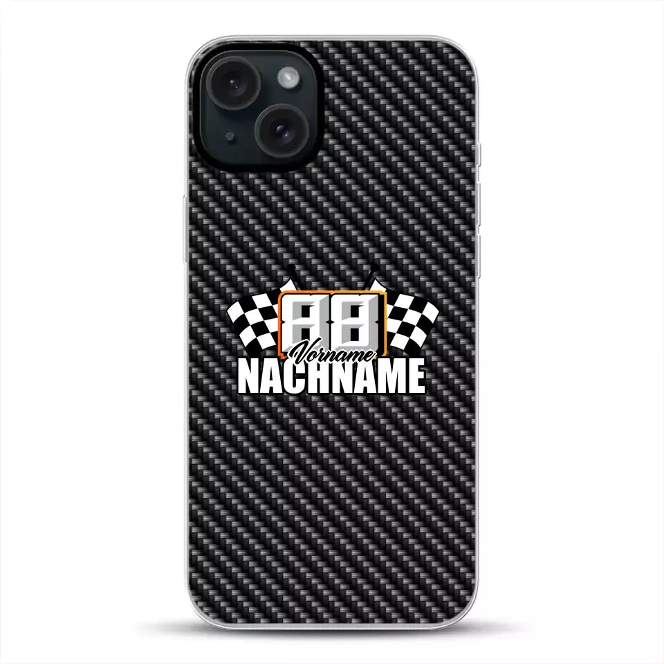Carbon style #1 - Custom phone case for iPhone