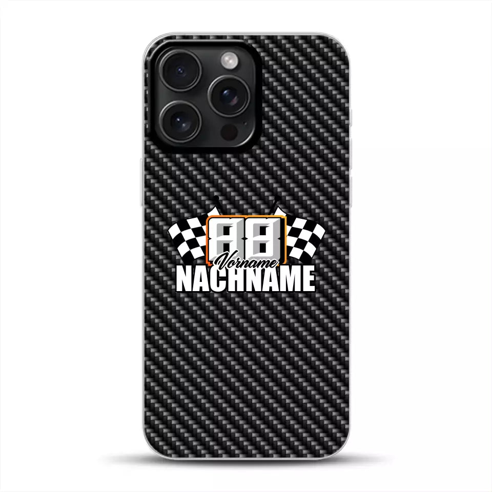 Carbon style #1 - Custom phone case for iPhone