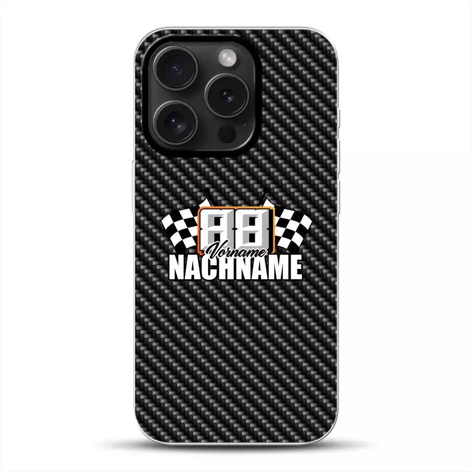 Carbon style #1 - Custom phone case for iPhone