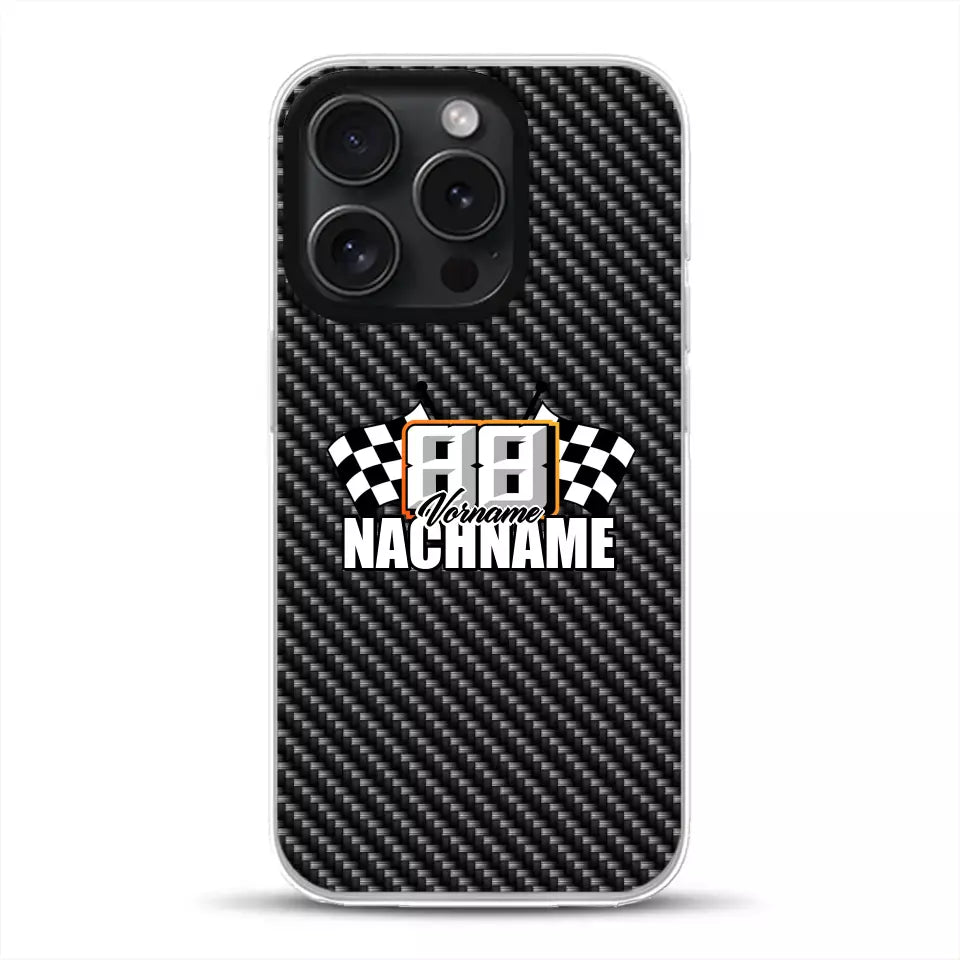 Carbon style #1 - Custom phone case for iPhone