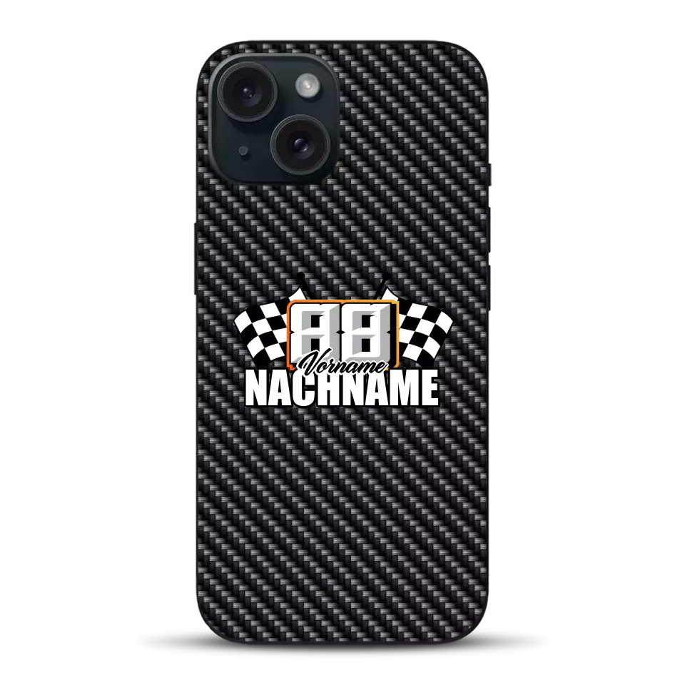 Carbon style #1 - Custom phone case for iPhone