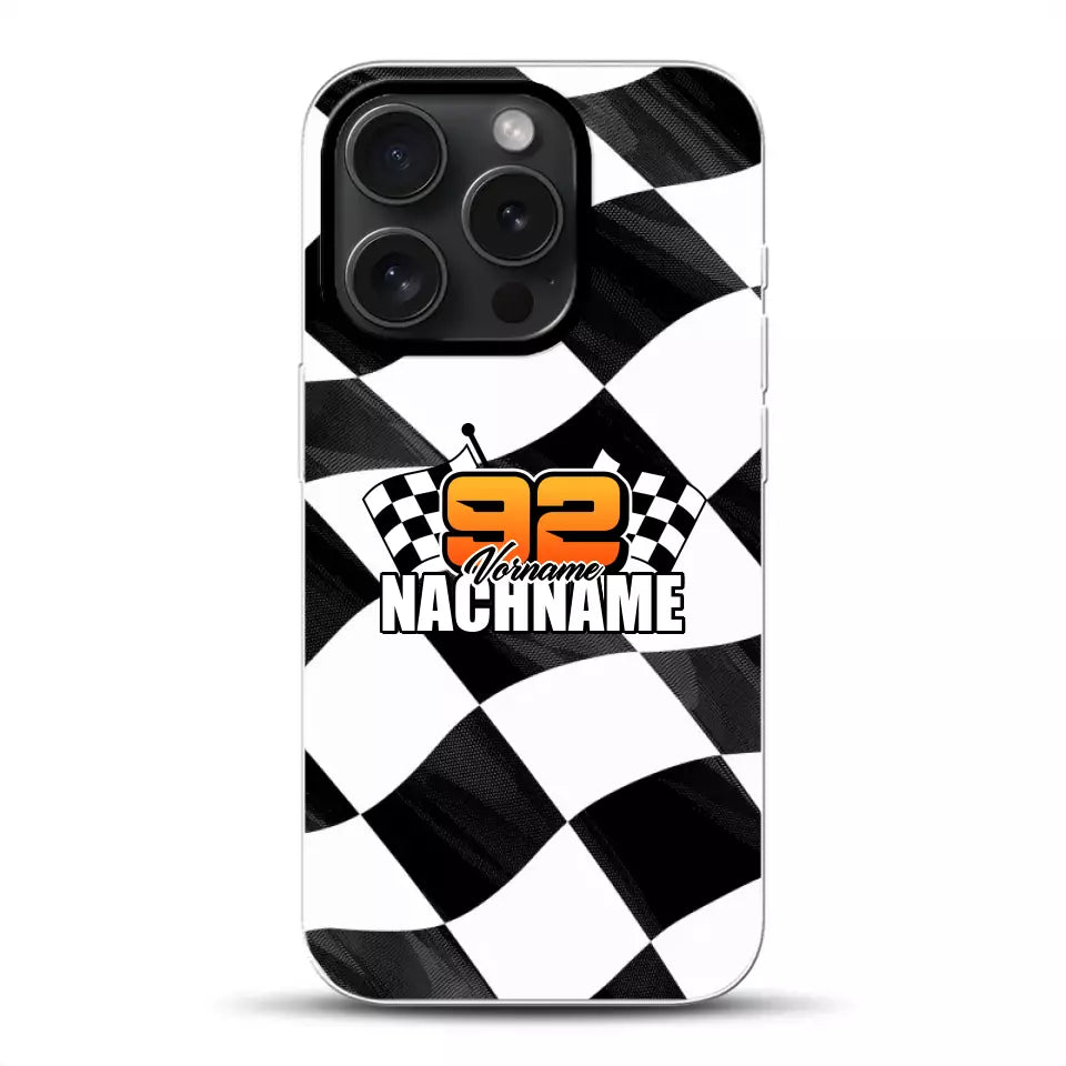 Checkered #1 - Custodia per cellulare personalizzata per iPhone