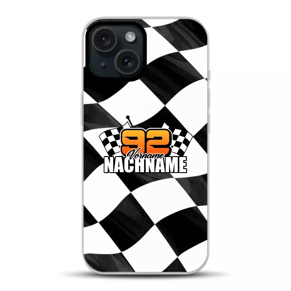 Checkered #1 - Custodia per cellulare personalizzata per iPhone