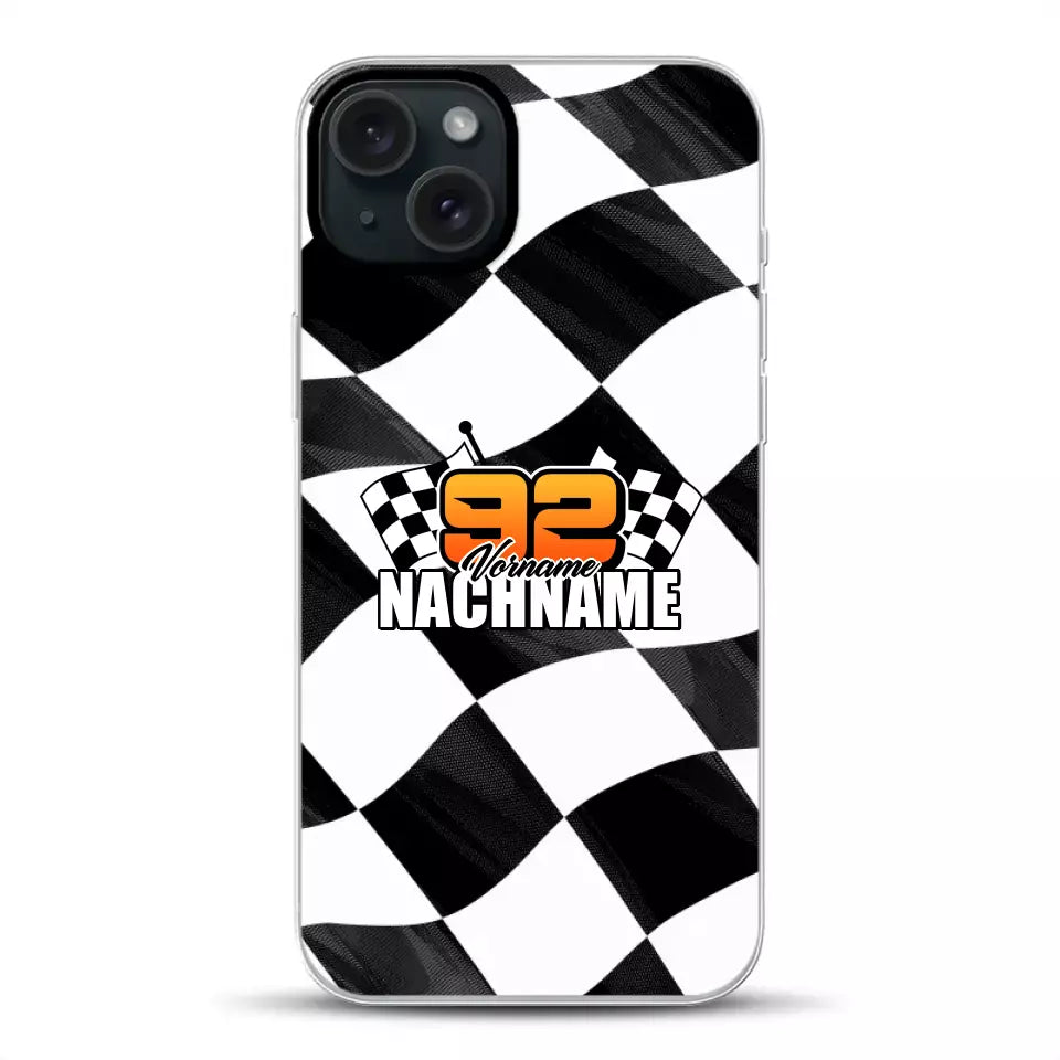 Checkered #1 - Custodia per cellulare personalizzata per iPhone