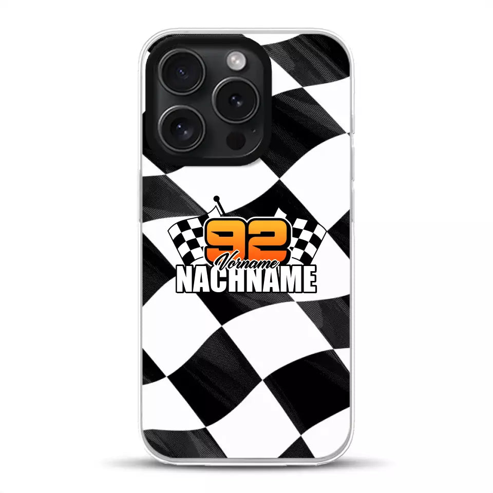 Checkered #1 - Custodia per cellulare personalizzata per iPhone