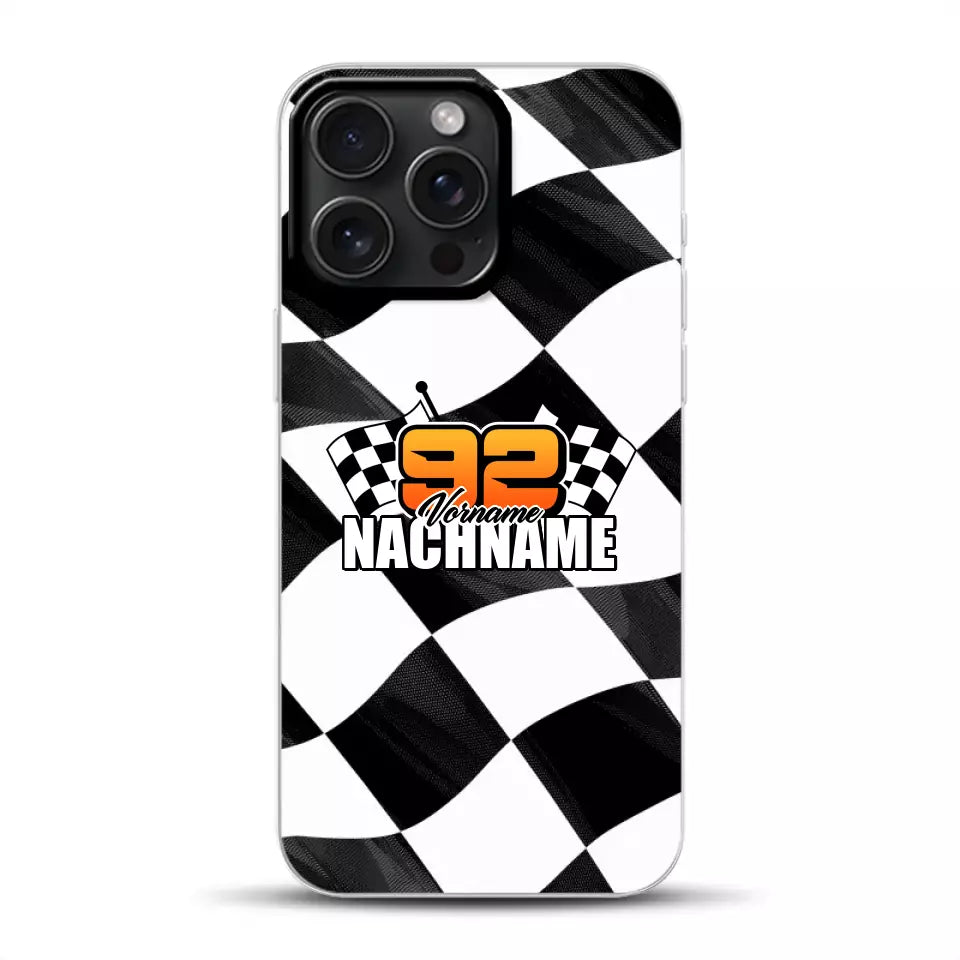 Checkered #1 - Custodia per cellulare personalizzata per iPhone