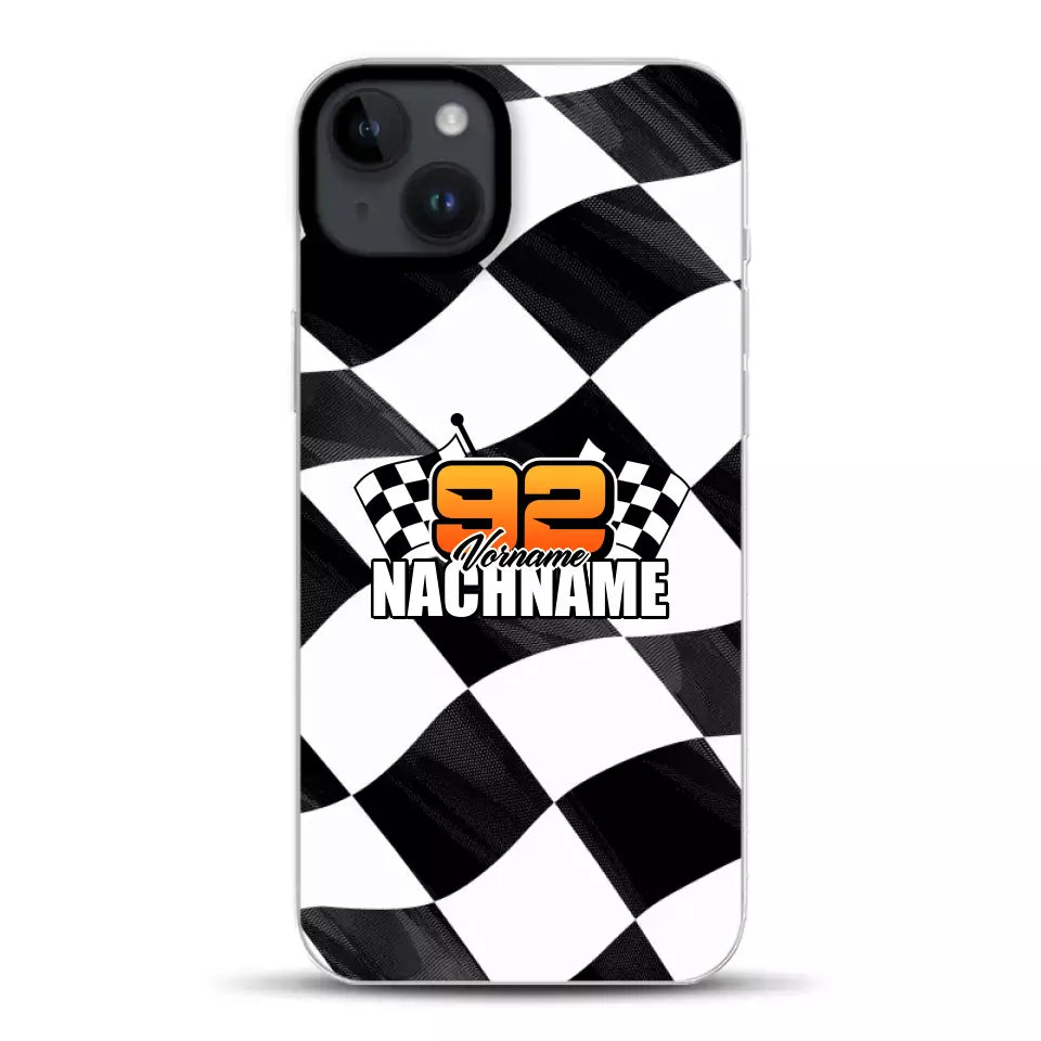 Checkered #1 - Custodia per cellulare personalizzata per iPhone