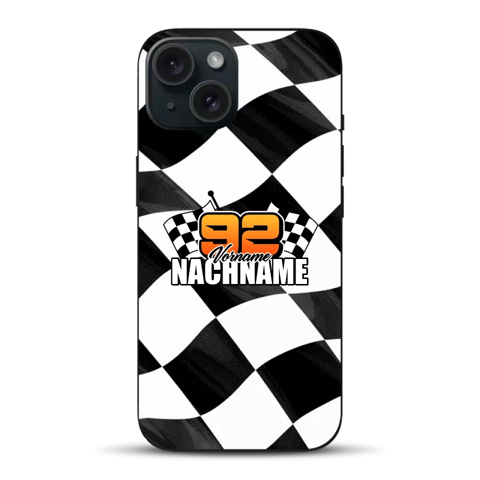 Checkered #1 - Custodia per cellulare personalizzata per iPhone