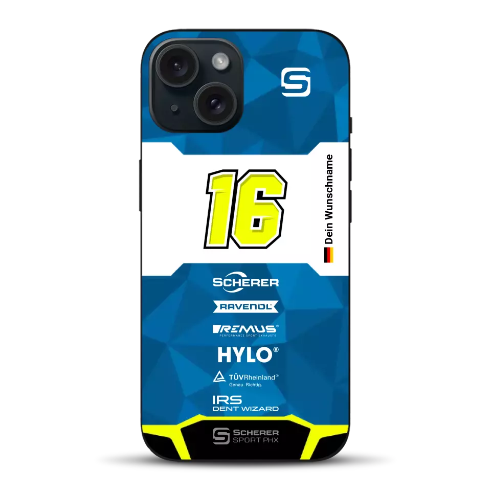 Scherer Sport PHX #16 Sieger 24h Nürburgring 2024 Livery - Custodia per cellulare personalizzata per iPhone