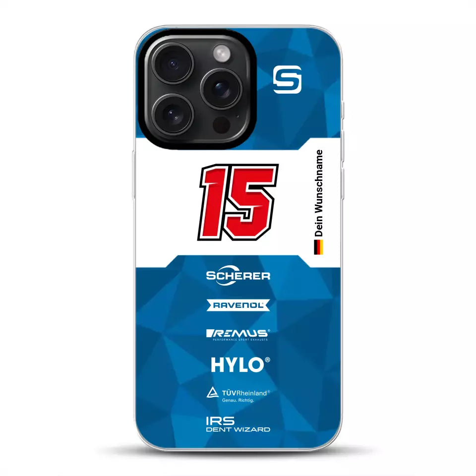 Scherer Sport PHX #15 24h Nürburgring 2024 Livery - Custodia per cellulare personalizzata per iPhone
