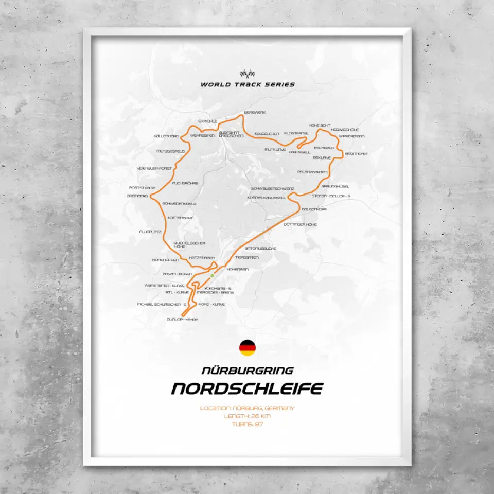 Nürburgring Nordschleife - Individuelles Wandbild
