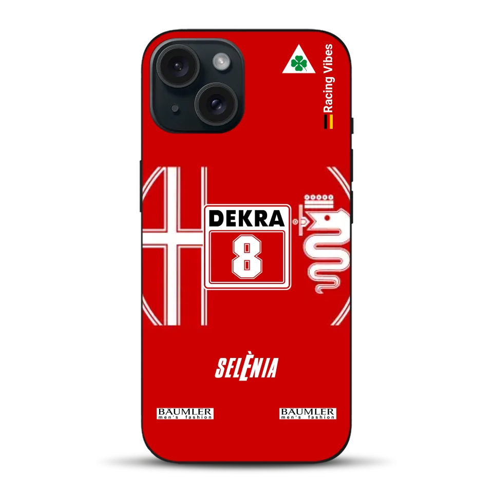 155 V6 TI #8 Larini DTM Champion 1993 Livery - Custodia per cellulare personalizzata per iPhone