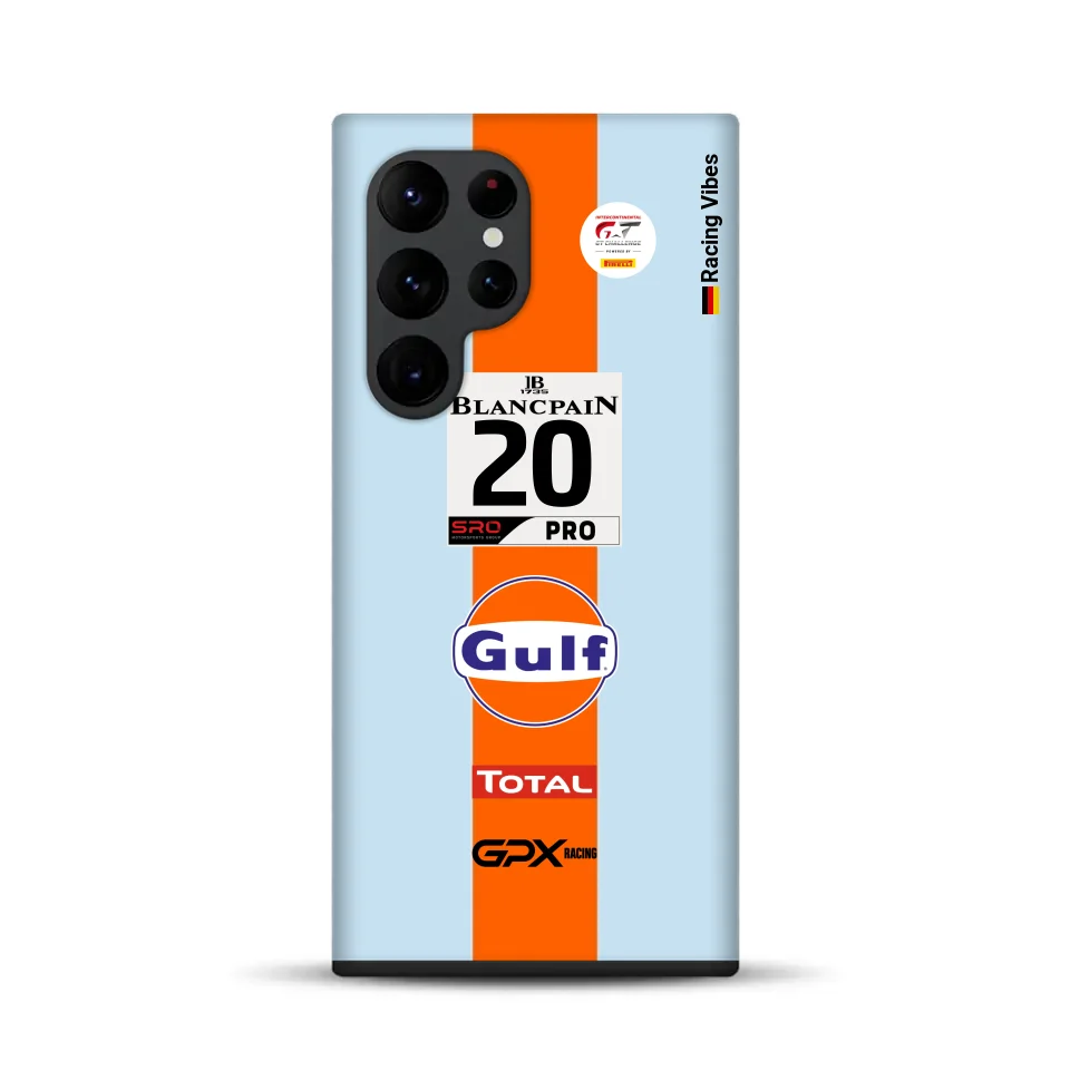 Gulf Porsche GT Livery – Personnalisé Premium Case pour Samsung
