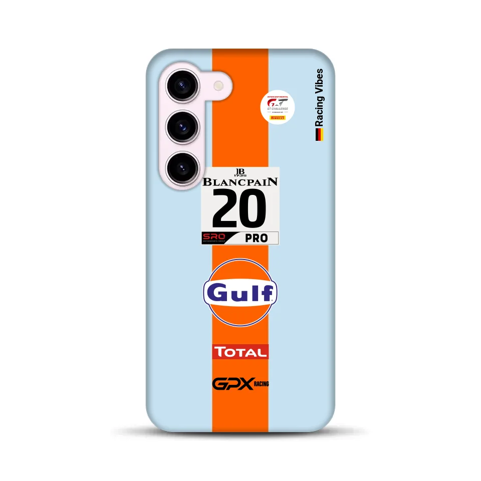 Gulf Porsche GT Livery – Personnalisé Premium Case pour Samsung