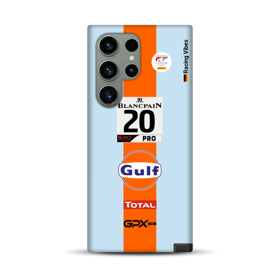 Gulf Porsche GT Livery – Personnalisé Premium Case pour Samsung