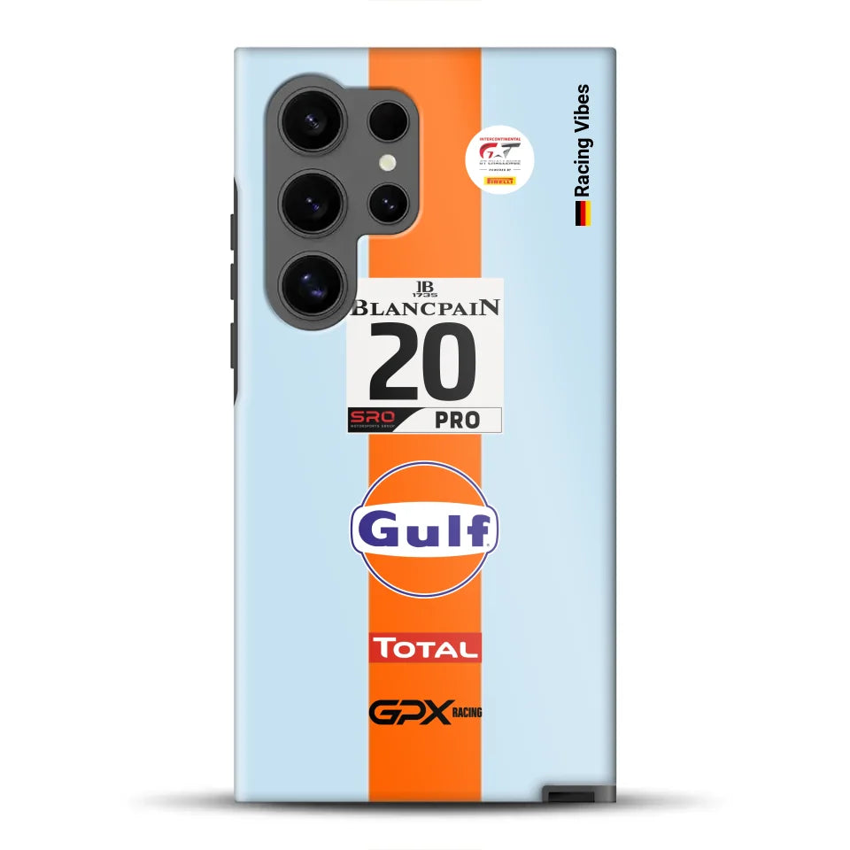 Gulf Porsche GT Livery – Personnalisé Premium Case pour Samsung