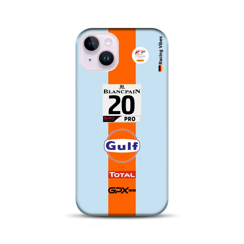 Gulf Porsche GT Livery – Custodia premium personalizzata per iPhone