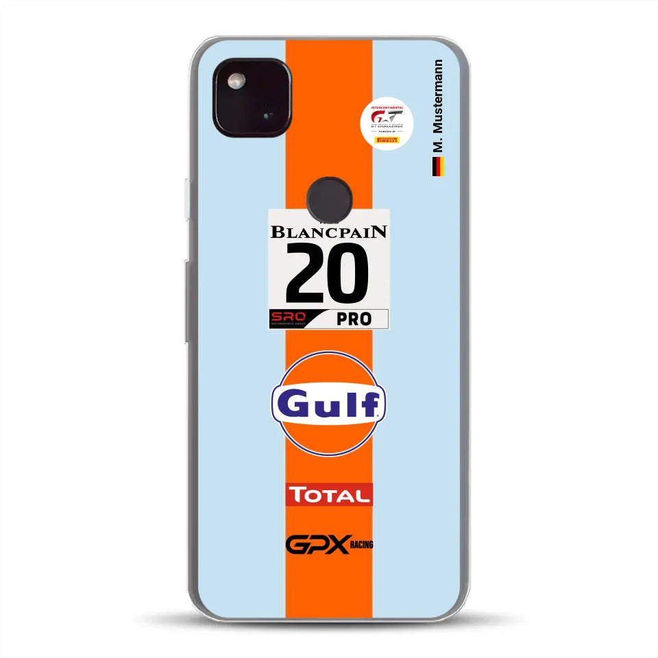 Gulf Porsche GT Livery - Custodia per cellulare personalizzata per Google
