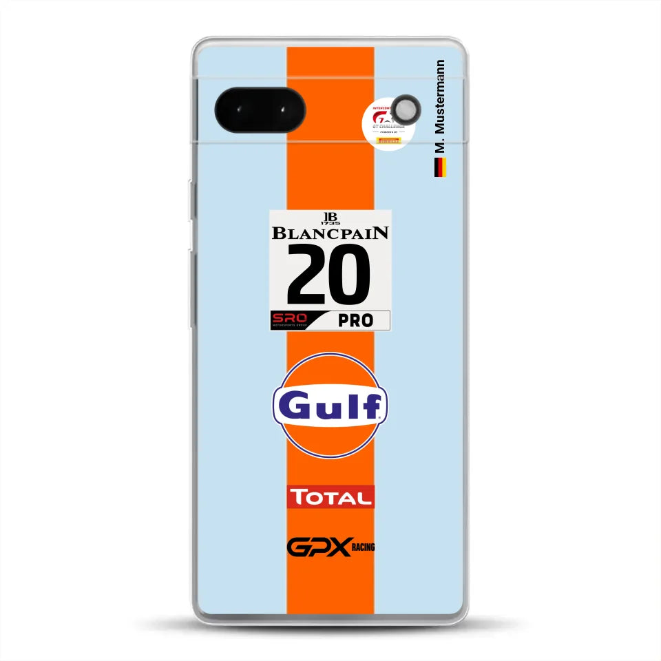 Gulf Porsche GT Livery - Custodia per cellulare personalizzata per Google