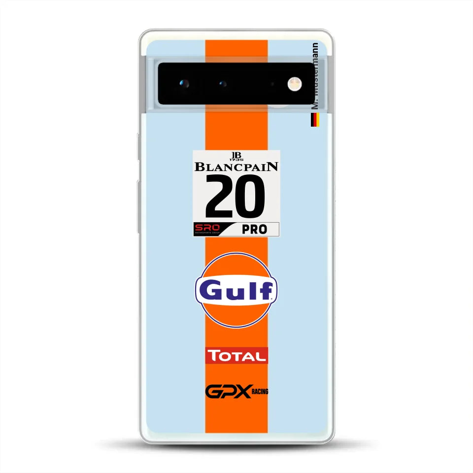 Gulf Porsche GT Livery - Custodia per cellulare personalizzata per Google