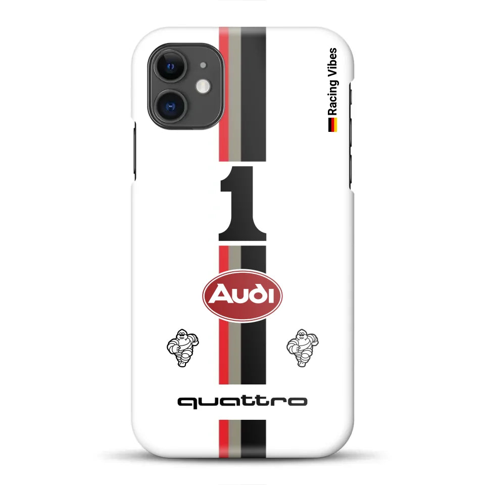 Audi Quattro S1 E2 Pikes Peak Livery - Individuelle Hardcase Hülle für iPhone
