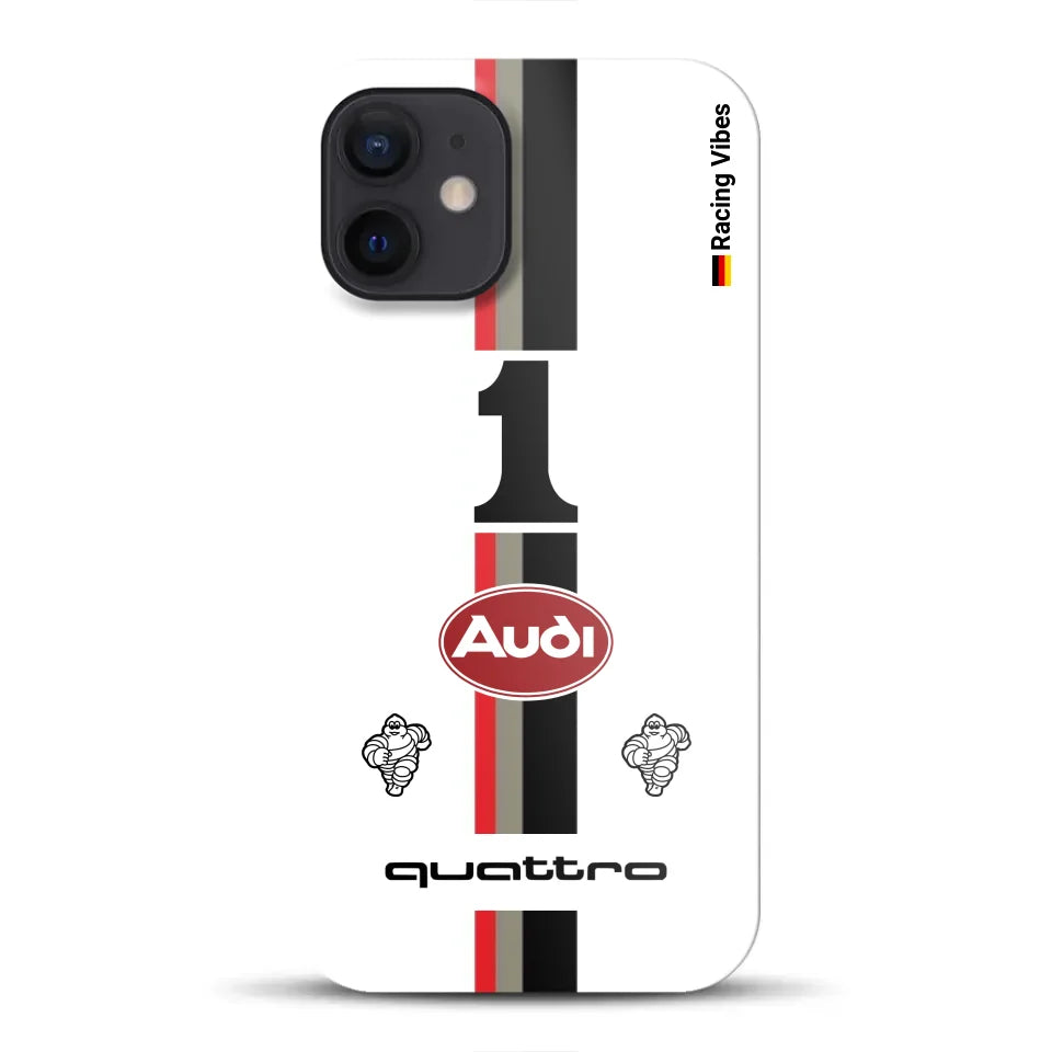 Audi Quattro S1 E2 Pikes Peak Livery - Individuelle Hardcase Hülle für iPhone