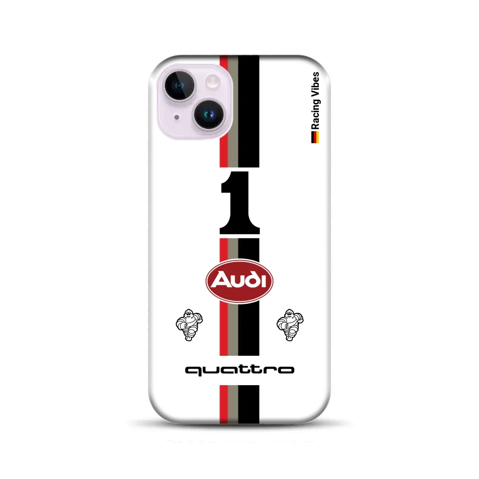Audi Quattro S1 E2 Pikes Peak Livery – Custodia premium personalizzata per iPhone