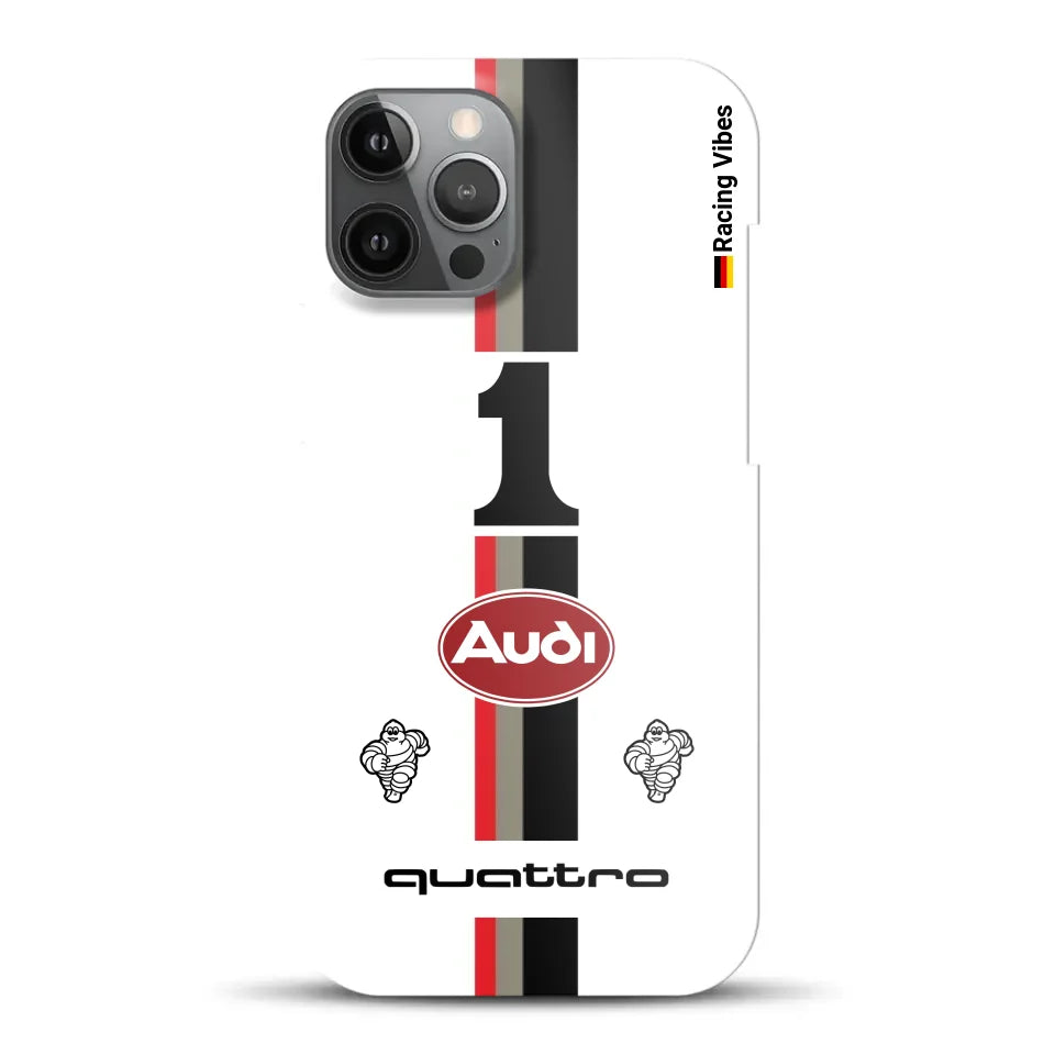 Audi Quattro S1 E2 Pikes Peak Livery - Individuelle Hardcase Hülle für iPhone