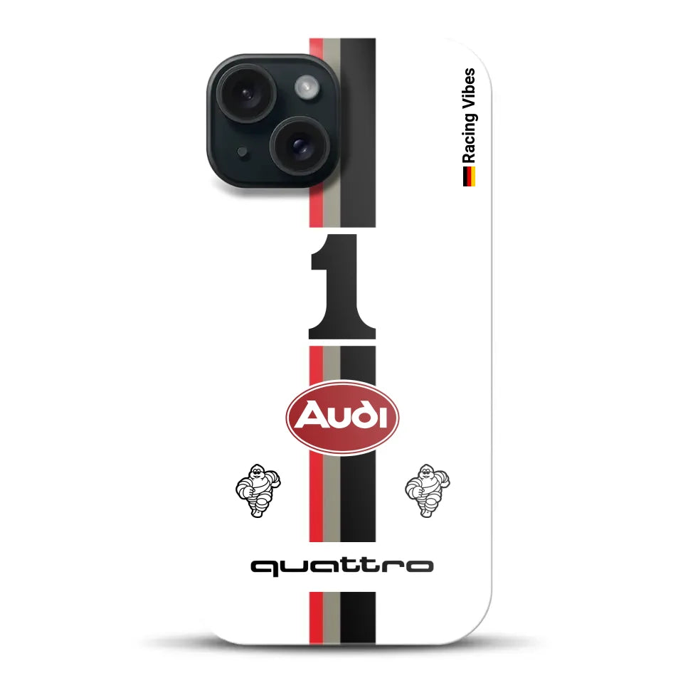 Audi Quattro S1 E2 Pikes Peak Livery - Individuelle Hardcase Hülle für iPhone