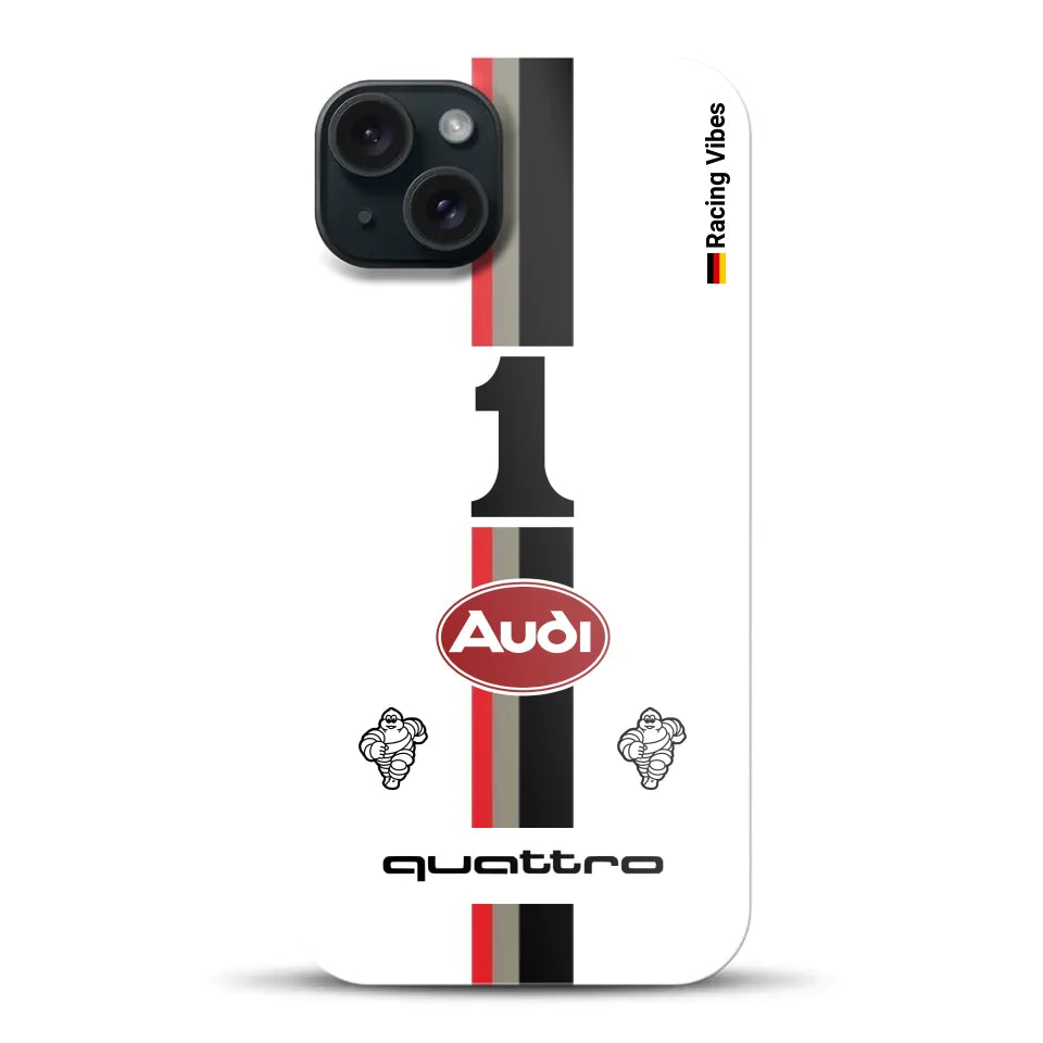 Audi Quattro S1 E2 Pikes Peak Livery - Individuelle Hardcase Hülle für iPhone