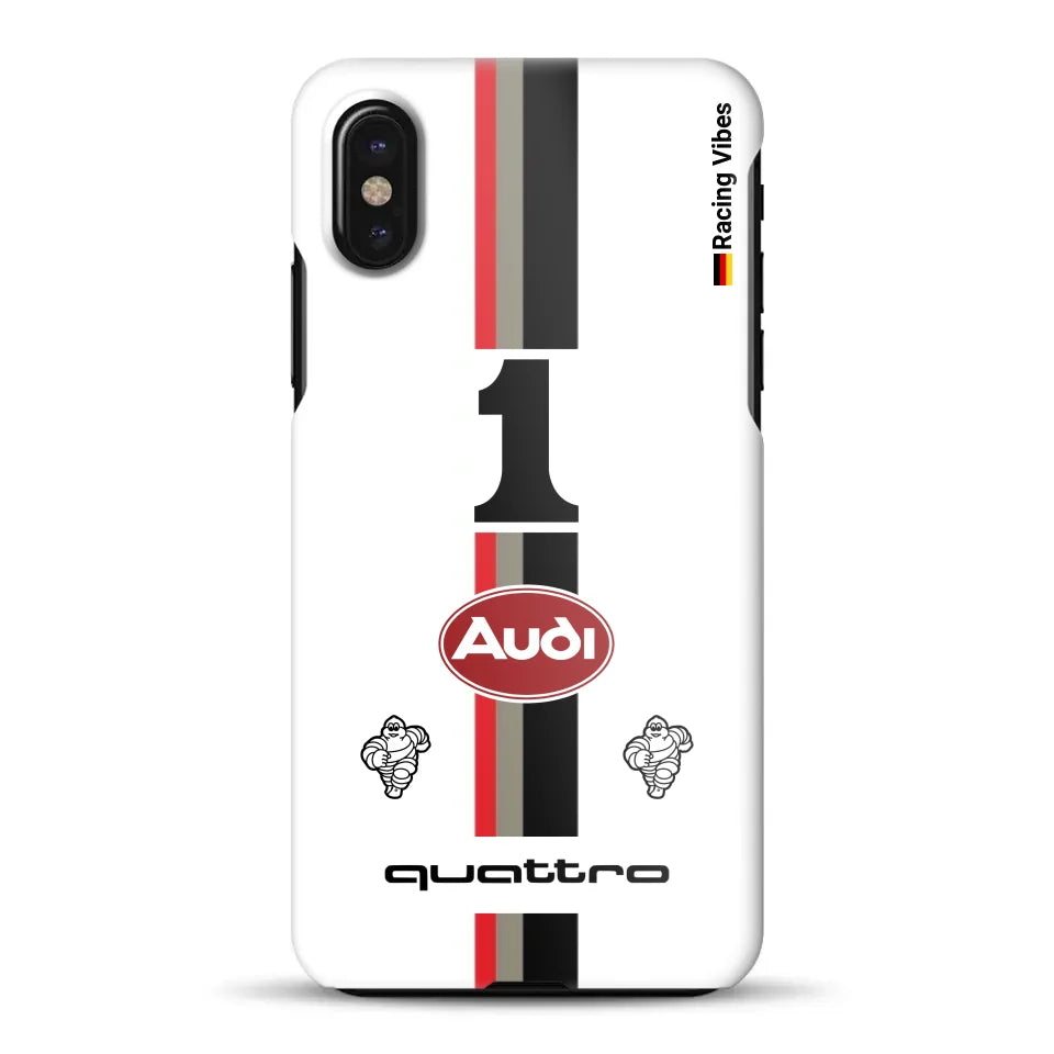 Audi Quattro S1 E2 Pikes Peak Livery - Individuelle Hardcase Hülle für iPhone