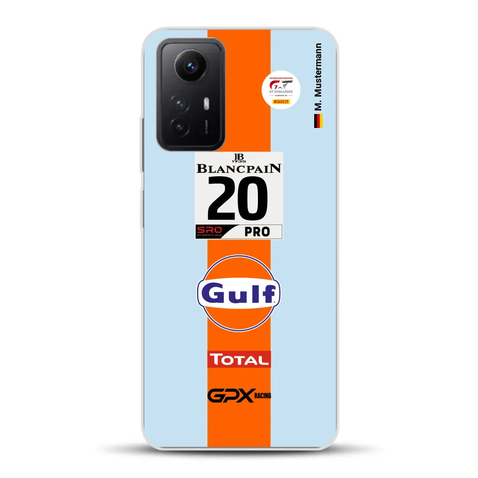 Gulf Porsche GT Livery - Custom phone case for Xiaomi