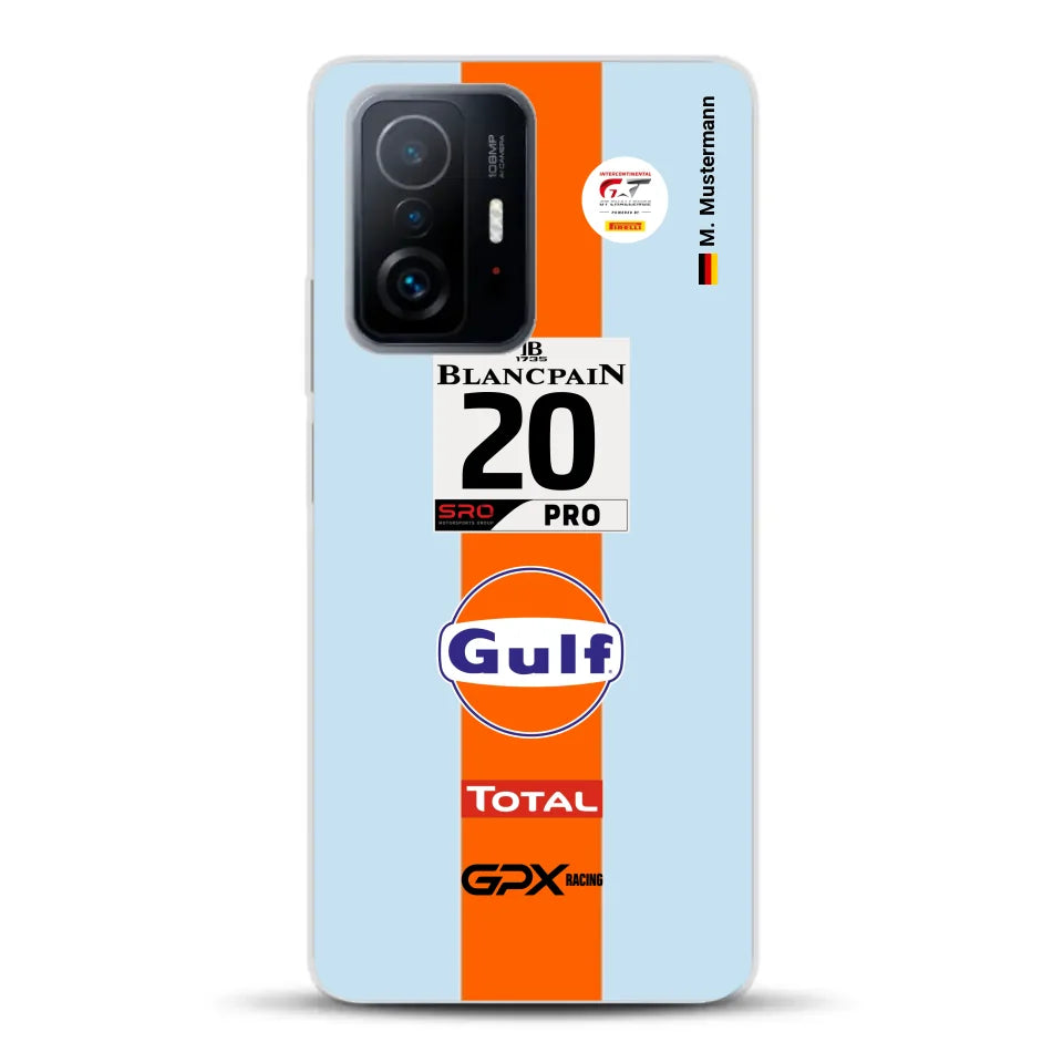 Gulf Porsche GT Livery - Custom phone case for Xiaomi