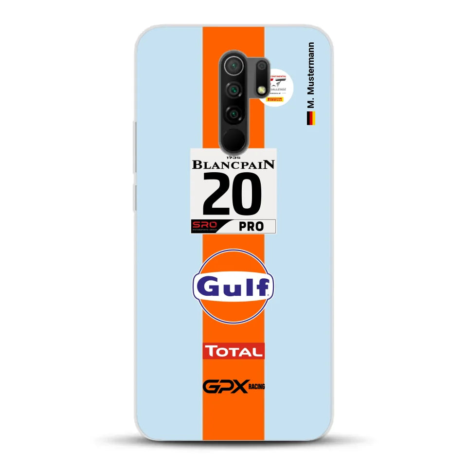 Gulf Porsche GT Livery - Custom phone case for Xiaomi