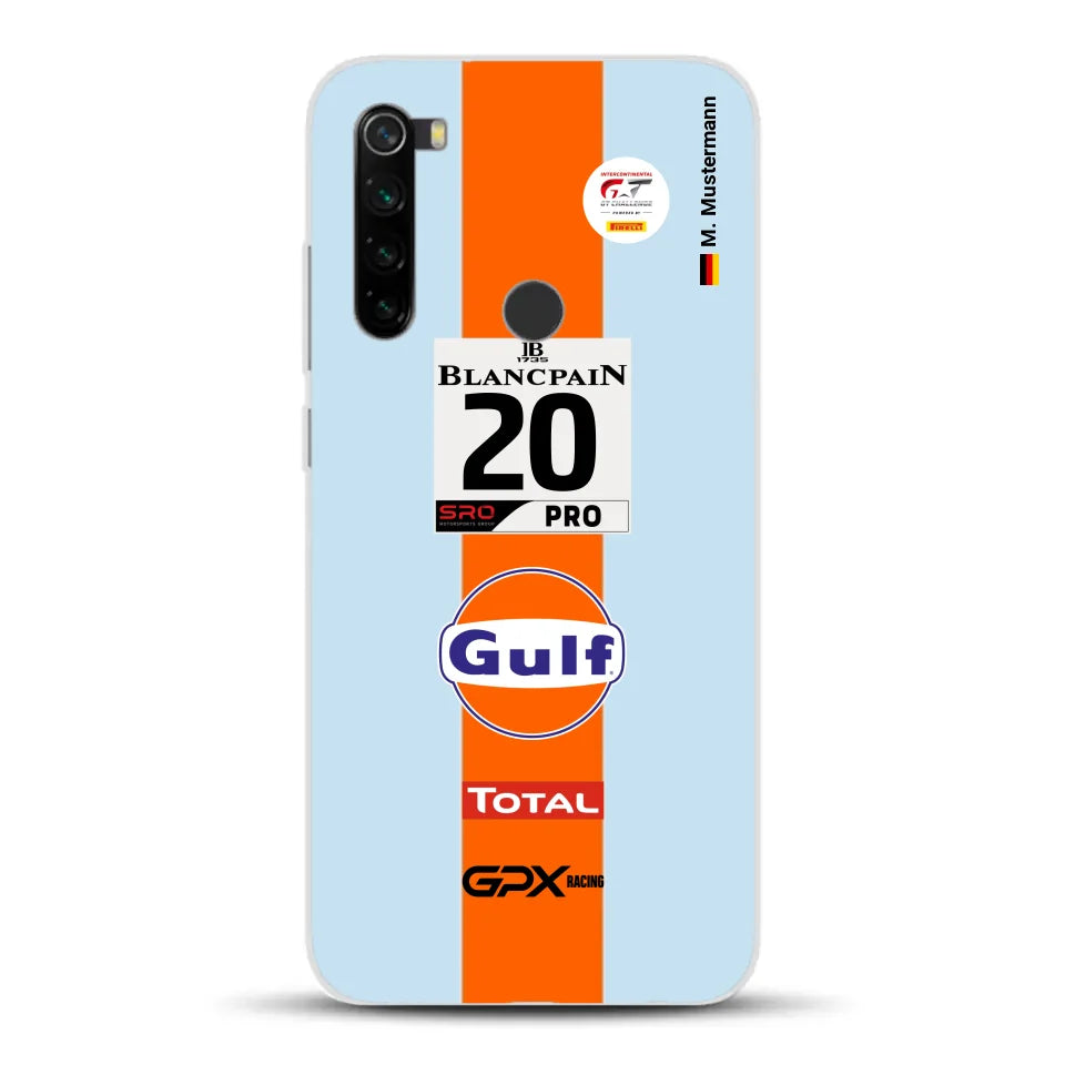 Gulf Porsche GT Livery - Custom phone case for Xiaomi