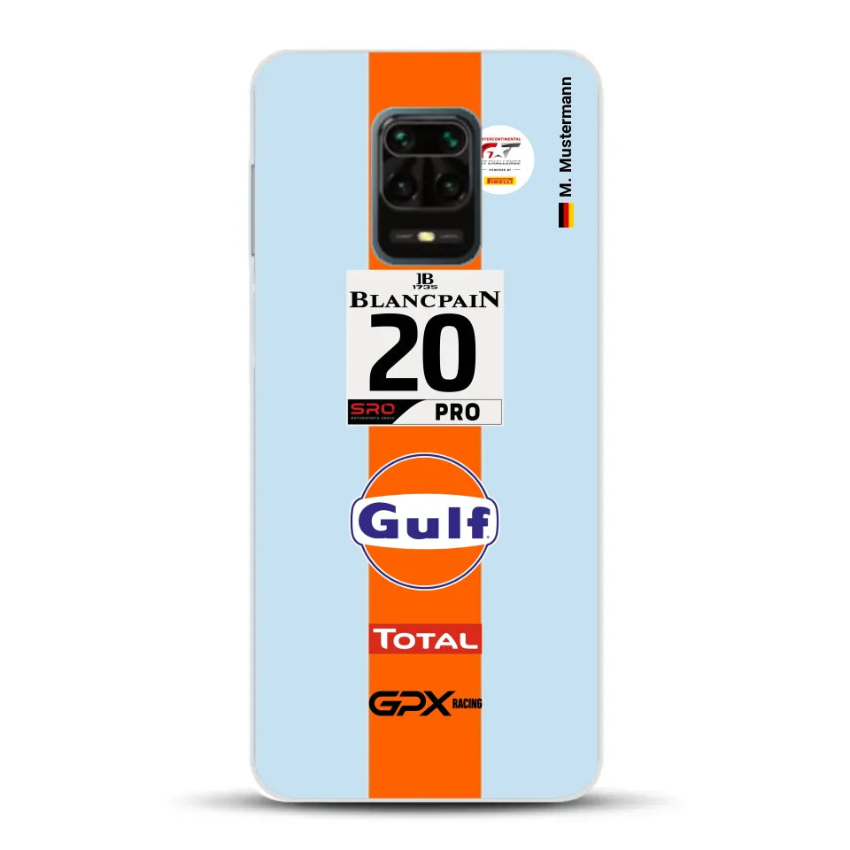 Gulf Porsche GT Livery - Custom phone case for Xiaomi