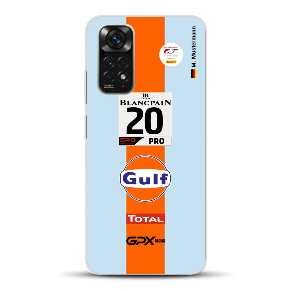 Gulf Porsche GT Livery - Custom phone case for Xiaomi