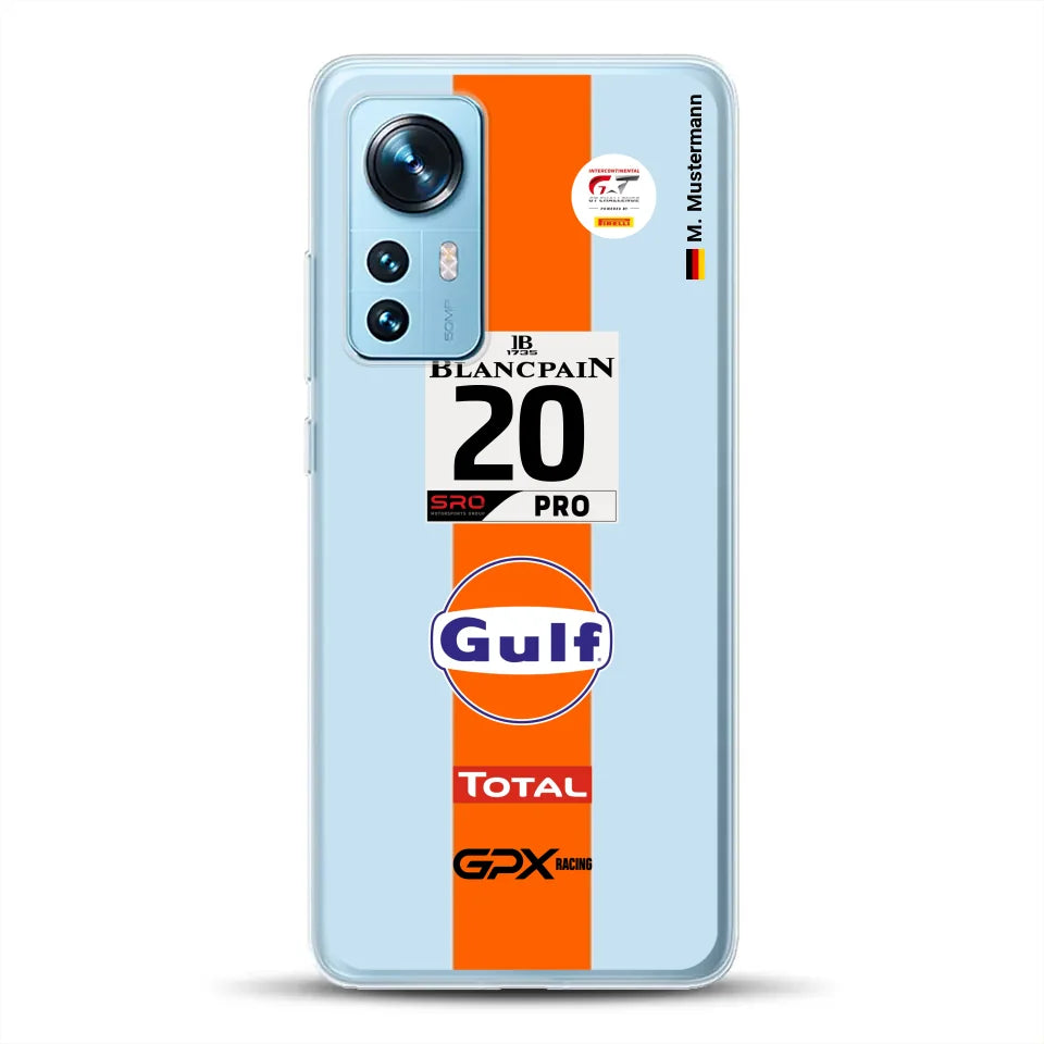 Gulf Porsche GT Livery - Custom phone case for Xiaomi
