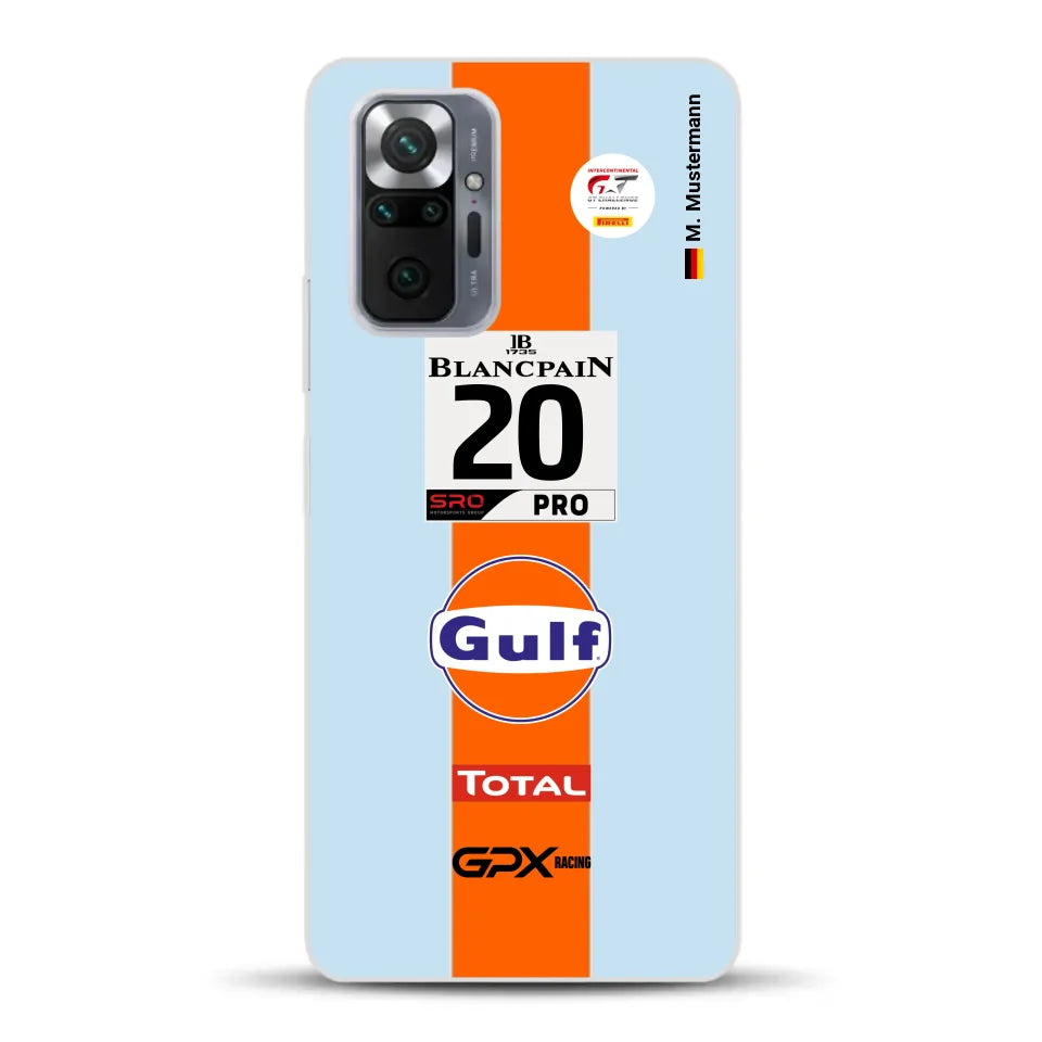 Gulf Porsche GT Livery - Custom phone case for Xiaomi