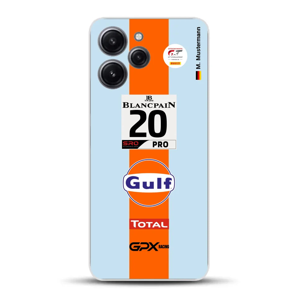 Gulf Porsche GT Livery - Custom phone case for Xiaomi