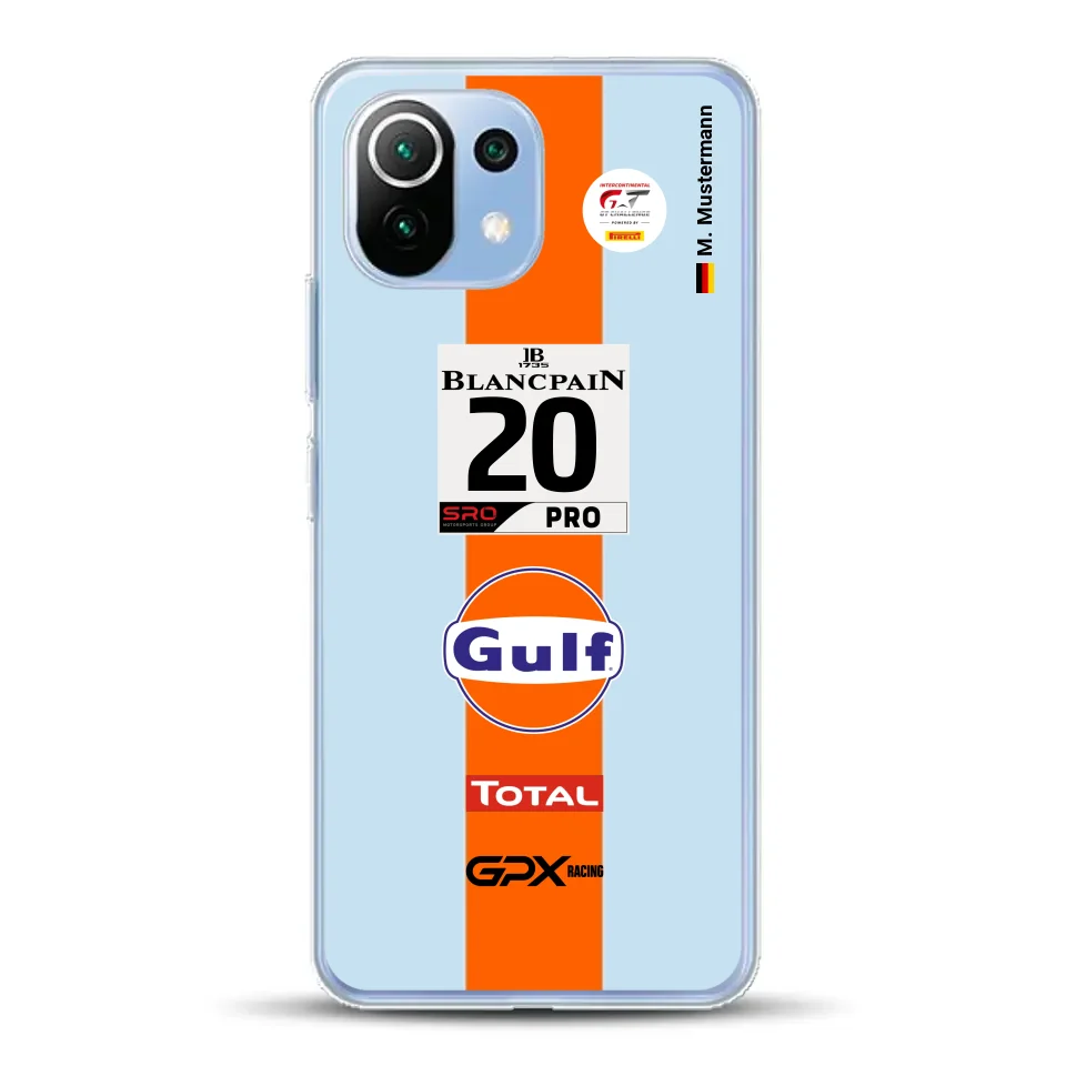 Gulf Porsche GT Livery - Custom phone case for Xiaomi