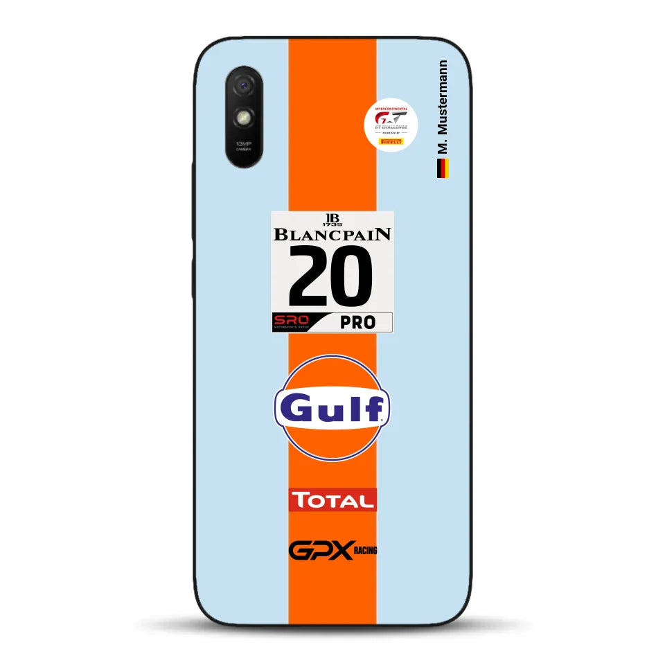 Gulf Porsche GT Livery - Custom phone case for Xiaomi