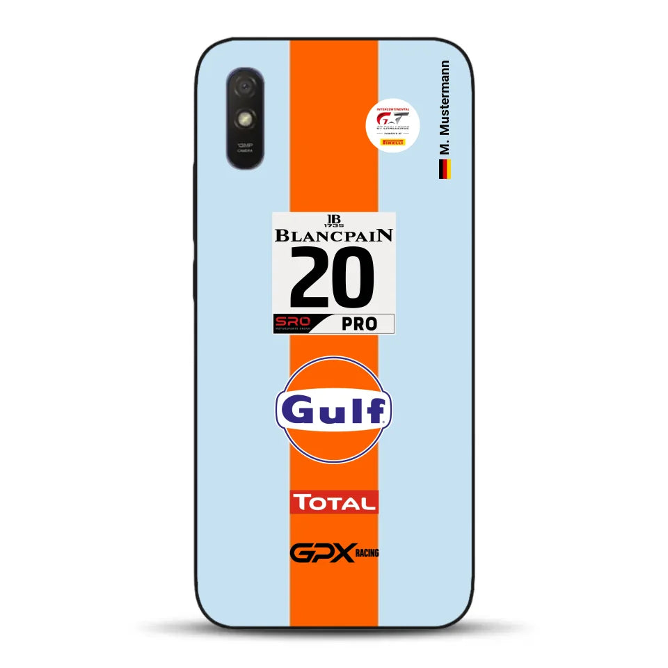 Gulf Porsche GT Livery - Custom phone case for Xiaomi